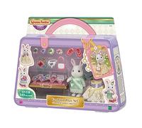 Figurines miniatures - SYLVANIAN FAMILIES - 5647 - La valisette de mode et grande sœur Lapin neige