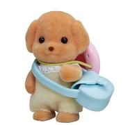 SYLVANIAN FAMILIES - Bébé caniche avec chapeau et sac - Mini-univers pour enfant