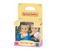 Sylvanian Families - Les Jumeaux Ours Biscuit - Set 2 Figurines - Plongez dans l'univers de la Famille Sylvanian - Figurines Animaux Miniatures - Jouet Enfant 3 Ans et +| 5853