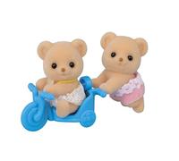 Sylvanian Families - Les Jumeaux Ours Biscuit - Set 2 Figurines - Plongez dans l'univers de la Famille Sylvanian - Figurines Animaux Miniatures - Jouet Enfant 3 Ans et +| 5853