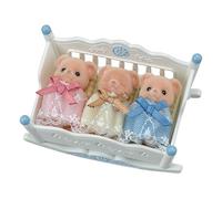 Sylvanian Families - Les triplés Ours Biscuit - Set 3 Figurines - Plongez dans l'univers de la Famille Sylvanian - Figurines Animaux Miniatures - Jouet Enfant 3 Ans et +| 5866