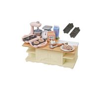Sylvanian Families Set de jeu 5442 – Le meuble de cuisine et accessoires