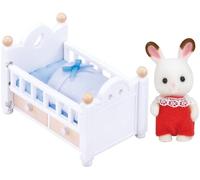 SYLVANIAN FAMILIES Miniature Furniture Set Chocolate Rabbit, Ensemble de meubles miniatures, Plastique, Rustic Whimsical, brun
