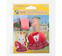 Sylvanian Families school kindergarten uniform, school bag set D-30 (Japan import / The package and the manual are written in Japanese) by Epoch