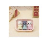 SYLVANIAN FAMILIES - Triplés chat persan - Mini-univers - Rose - Pour enfant - 3 ans et plus