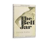 Sylvia Plath The Bell Jar (3) Impression sur toile pour chambre à coucher, salon - Peinture avec cadre - 30 x 45 cm