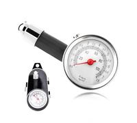 Sylvil Jauge de pression des pneus pour voitures, 10 à 100 PSI - Testeur de pression d'air mécanique des pneus - Outil numérique précis et facile à lire - Accessoires de voiture universels pour moto