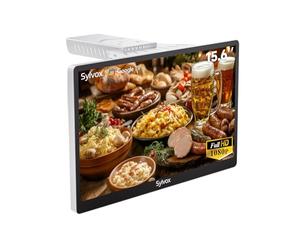 SYLVOX 15,6" Google Mini TV Pliable Full HD 1080P pour Cuisine - Pliage 90°