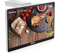 SYLVOX 15,6" Google TV Pliable Full HD 1080P pour Cuisine - Pliage 90° | Écran Pivotant +/-45°, Pliage 90°, WiFi/Bluetooth, DVB-T2/C/S2, DC 12V - pour Cuisine, Chambre, Camping-Car (Garantie 2 Ans)