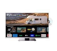 SYLVOX 22 Pouces Smart TV pour Camping Cars | Lecteur DVD| DC 12V Google Television 1080P| Triple Tuner Intégré DVB-T2/S2 Lunette Extrêmement étroite Téléviseur pour Camping, Salon,Caravane