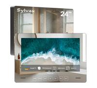 SYLVOX 24" Google TV Miroir pour Salle de Bain 1080P Étanche IP66