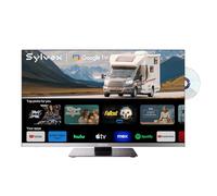 SYLVOX 24 Pouces Smart TV pour Camping Cars | Lecteur DVD| DC 12V Google Television 1080P| Triple Tuner Intégré DVB-T2/S2 Lunette Extrêmement étroite Téléviseur pour Camping, Salon,Caravane