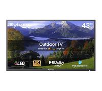 SYLVOX 43" Smart Google TV Extérieur Étanche IP55-4K UHD QLED 1000 Nits