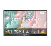 SYLVOX 65 Pouces TV Extérieur - 4K UHD Luminosité 1000Nits, Smart Google Outdoor TV Étanche IP55, Dolby Audio, Wi-FI, DVB-T2/S2, Google Assistant, Idéal pour Pool, Jardins, Terrasse (Deck Pro 2.0)