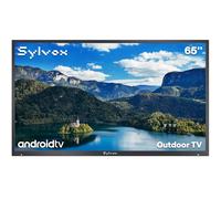 SYLVOX 65 Pouces TV Extérieur Étanche IP55, Smart Android Téléviseur 4K UHD 2000 Nits HDR10, DVB-T2/S2/C, HBBTV, WiFi, Assistant Vocal, Outdoor Television pour Pool, Jardins, Terrasse (Pool Pro)
