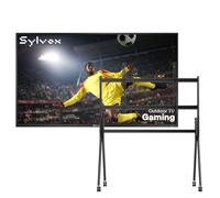 SYLVOX 75 Pouces TV Extérieur & Support Téléviseur à roulettes - 120 Hz 4K UHD 1000Nits, Smart Google TV Étanche IP55, Dolby Atmos, HDMI 2.1 et WiFi/USB - Outdoor Gaming TV