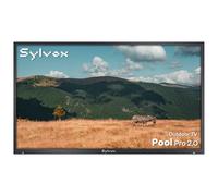 SYLVOX 75" TV Extérieur - 4K UHD 2000Nits for Outside, Smart Google Outdoor TV Étanche IP55, Dolby Atmos, Wi-FI et Assistant, Bluetooth, DVB-T2/S2/C, Idéal pour Jardins et Terrasses (Pool Pro 2.0)