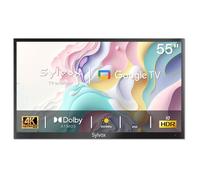 SYLVOX Deck pro 2.0-TV Extérieur 55”(139cm)-Google TV-Luminosité 1000Nits-Dolby Atmos-IP55 Étanche-Wi-FI,DVB-T2/S2,Google Assistant