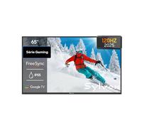 SYLVOX Gaming-Smart TV-Télé Extérieur 65”(165cm)-4K UHD 1000Nit-Google TV-120Hz-Dolby Atmos-HDMI 2.1-IP55 Étanche-Assistant Google