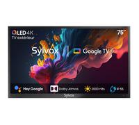 SYLVOX-Poolpro2.0 QLED-TV QLED Extérieur 75”(190cm)-2000Nit-4K UHD-Dolby Atmos-IP55 Télé Étanche-Smart TV connecté -Partage d’écran