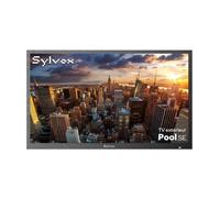 SYLVOX Poolse-TV Extérieur 32”(81cm)- Luminosité 1500Nit-Google TV-1920 x 1080-IP55 Étanche,Assisant Google-Chromcast-WIFI-Bleutooth