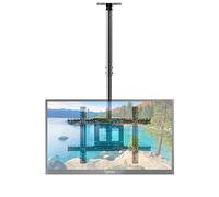 Sylvox Support de plafond réglable pour téléviseurs de 32 à 65 pouces, support universel pour plafonds inclinés et plats, supporte jusqu'à 35 kg, VESA max 600 x 400 mm, robuste, installation facile,