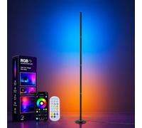 sylvwin Lampadaire LED, lampe d'angle LED de 160 cm avec application et télécommande, synchronisation musicale, lampe intelligente 16 millions de couleurs pour salon, chambre et gaming