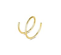 SYLWIA Anneau de nez double anneau en or massif 14 carats, fait à la main, 22 g/20 g, bijoux de piercing de nez fin, 6/8/10 mm de diamètre, anneaux de nez hypoallergéniques en or véritable pour homme