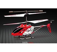 Syma 107G Hélicoptère Radiocommandé 3,5 Canaux 22 cm Gyroscope Intégré LED Frontale Intérieur Extérieur