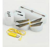 Syma Kit de pièces de rechange avec câble de charge USB pour hélicoptère radiocommandé Apache S109, S109G, hélicoptère de modélisme avec pales de rotor, boucle de connexion, stabilisateur et