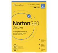 Norton 360 deluxe - version boîte (1 an) - 3 périphériques, espace de