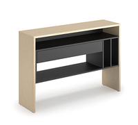 Symbiosis Choromela Console Chêne Clair et Noir 120x33x80,5 cm