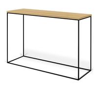 Symbiosis Gerda, Console, Chêne et pieds métal noir, 120x40x76 cm