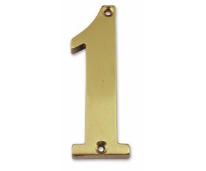 Symbol CLM9701 Chiffre laiton massif 97 mm chiffre 1