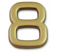 Symbol LD3708 Chiffre 8 dore adhésif hauteur 37 mm