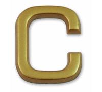 Symbol LD37C Lettre C dorée adhésive hauteur 37 mm