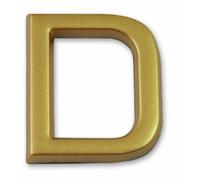 Symbol LD37D Lettre D dorée adhésive hauteur 37 mm