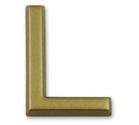 Symbol LD37L Lettre L dorée adhésive hauteur 37 mm