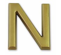 Symbol LD37N Lettre N dorée adhésive hauteur 37 mm
