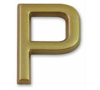 Symbol LD37P Lettre P dorée adhésive hauteur 37 mm