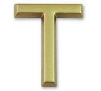 Symbol LD37T Lettre T dorée adhésive hauteur 37 mm