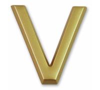 Symbol LD37V Lettre V dorée adhésive hauteur 37 mm