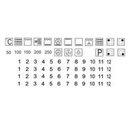Symbol Lot d'autocollants pour plaque de cuisson Inscription (RP1/1) (6 mm), Noirs, (RPt1/1)