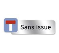 Symbol PSC15 Plaque polycarbonate adhésive 160 x 50 mm Sans issue G