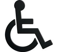 Symbole Accessible 801.91B030 PA Couleur no.90 L.135mm H.150mm P.3mm HEWI