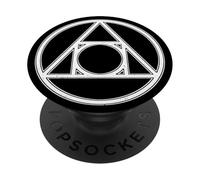 Symbole alchimique, Cercle carré, alchimistes, Quatre éléments PopSockets PopGrip Adhésif