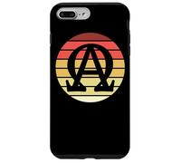 Symbole alpha et oméga rétro coucher de soleil art catholique homme prêtre Coque pour iPhone 7 Plus/8 Plus