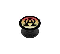 Symbole Alpha et oméga rétro Coucher de Soleil Art catholique Homme prêtre PopSockets PopGrip Adhésif
