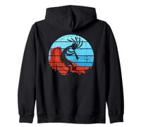 Symbole amérindien du sud-Ouest des États-Unis Dansant Kokopelli Sweat à Capuche