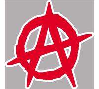 Symbole Anarchie Détouré (20x20cm) - Sticker/Autocollant